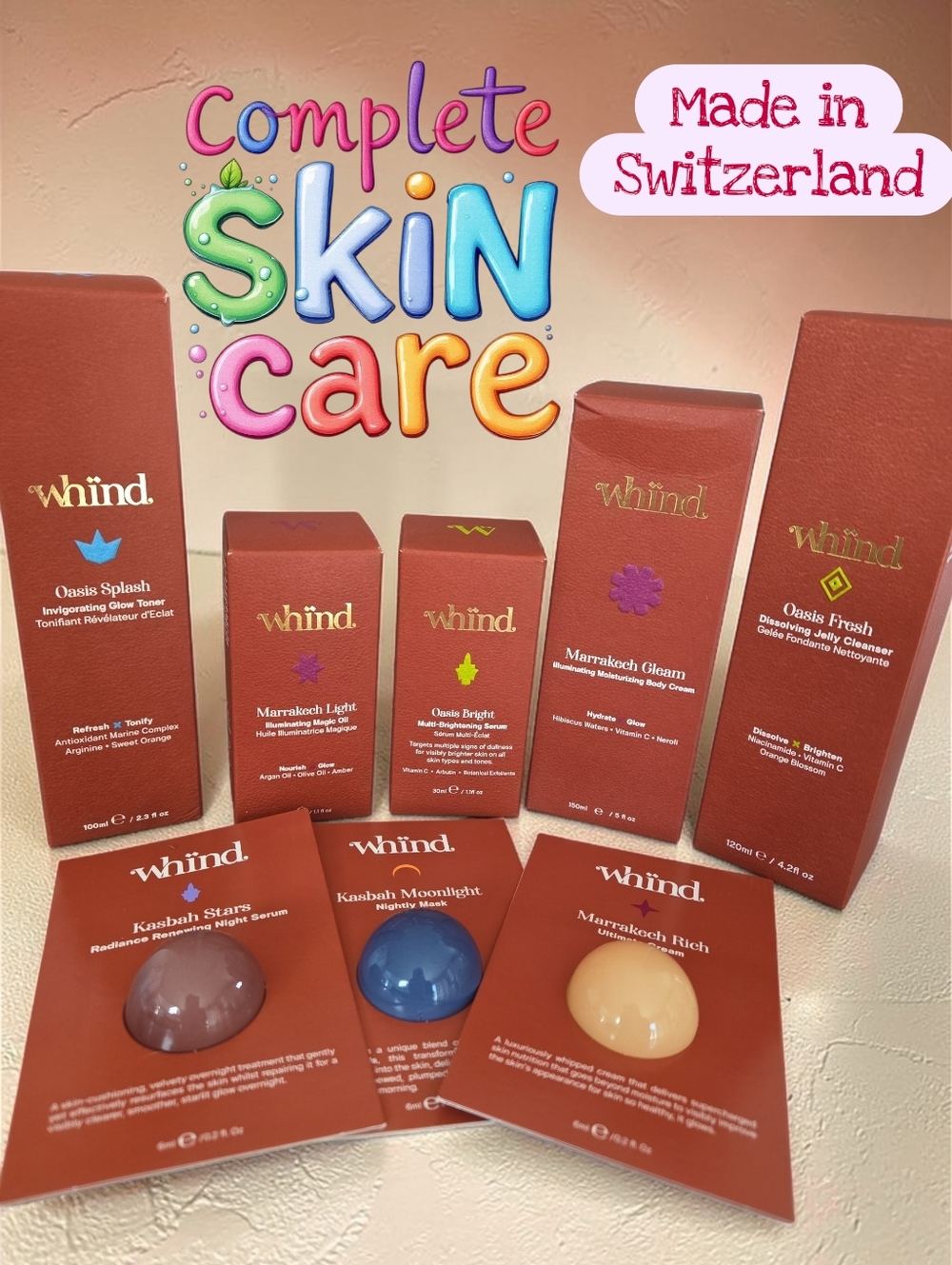 Complete skin care 8-pc beauty face bundle lot Glow And Radiance